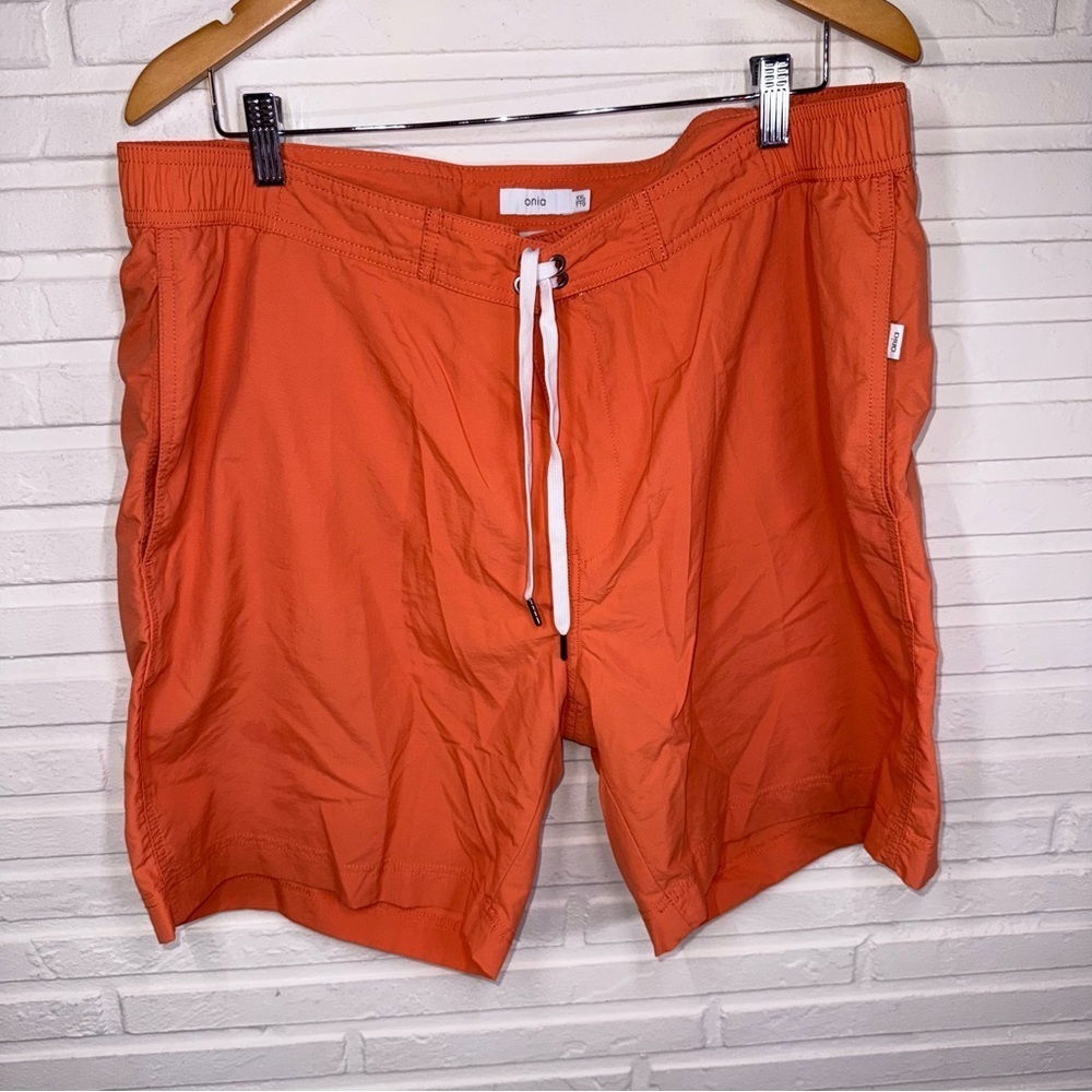 Onia Orange 7” Swim Shorts, Men’s Size XXL